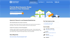 Desktop Screenshot of hometowndumpsterrental.com